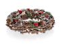 Advent wreath for 4 candles 36cm, green and red