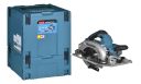 AKITA DHS783T2JU portable circular saw 2x 18V 5Ah MAKPAC Black, Blue