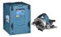 AKITA DHS783T2JU portable circular saw 2x 18V 5Ah MAKPAC Black, Blue