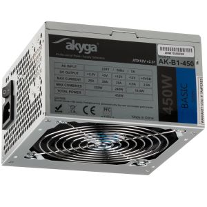 Akyga AK-B1-450 power supply unit 450 W 20+4 pin ATX ATX Gray