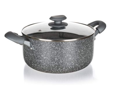 Aluminiowy garnek wytłaczany GRANITE 20 cm 2,5l