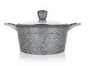 Aluminiowy garnek wytłaczany GRANITE 24 cm 4,3l