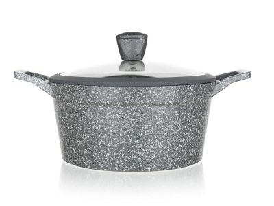 Aluminiowy garnek wytłaczany GRANITE 24 cm 4,3l