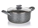 Aluminiowy garnek wytłaczany GRANITE 24x11 cm
