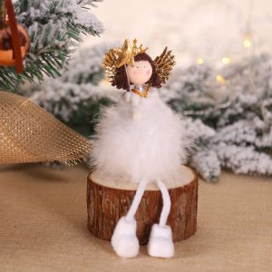 Angel Christmas tree decoration - golden star