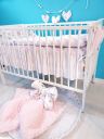 Anti-shock blanket with pillow - apple blossom, POLISH PRODUCT 100% COTTON
