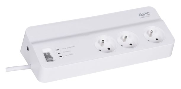 APC PM6-FR surge protector White 6 AC outlet(s) 230 V 2 m