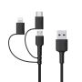 AUKEY CB-BAL5 NYLON ULTRASZYBKI KABEL 3W1 1.2M
