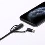 AUKEY CB-BAL5 NYLON ULTRASZYBKI KABEL 3W1 1.2M