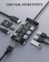 AUKEY CB-C91 interface hub 5000 Mbit/s Black