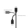 AUKEY CB-D5 Black cable Quick Charge micro USB-USB | 1x2m i 2x1m i 2x0.3m | 5A | 480 Mbps (5 pcs)