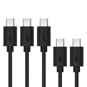AUKEY CB-D5 ZESTAW 5 SZT. KABLI QUICK CHARGE 2X0.3M I 2X1M I 1X2M