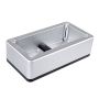 Automatic shoe cover dispenser - silver