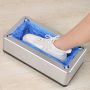 Automatic shoe cover dispenser - silver