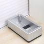 Automatic shoe cover dispenser - silver