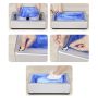 Automatic shoe cover dispenser - silver