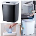 Automatic trash can with intelligent sensor 16l - black