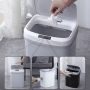 Automatic trash can with intelligent sensor 16l-khaki