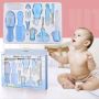 Baby and baby care set 13 elements - blue