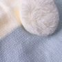 Baby blanket - rabbit, blue