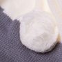 Baby blanket - rabbit, gray