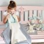 Baby blanket - rabbit, gray