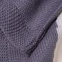 Baby blanket - rabbit, gray