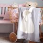 Baby blanket - rabbit, gray