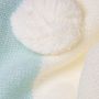 Baby blanket - rabbit, mint