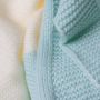Baby blanket - rabbit, mint