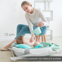 Baby folding bath tub with a pillow in color mint - blue