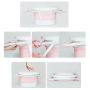 Baby folding bath tub with a pillow in color mint - blue