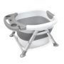 Baby folding bath tub with a pillow in color mint - grey