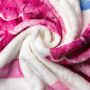 Baby photo blanket / photo mat 100x75 - pink wings