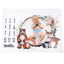 Baby photo mat 100x75 - forest animals