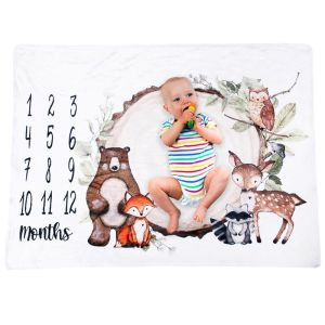 Baby photo mat 100x75 - forest animals