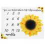 Baby photo mat 100x75 - sunflower