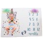 Baby photo mat 100x75 - unicorn
