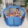 Baby playpen / dry ball pool - blue