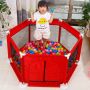 Baby playpen / dry ball pool - red