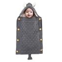 Baby sleeping bag with rabbit ears - dark gray