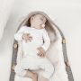 Baby sleeping bag with rabbit ears - dark gray