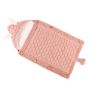 Baby sleeping bag with rabbit ears - dirty pink