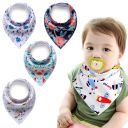 Baby wrap / bib - 4 pieces, design 31