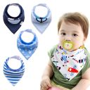 Baby wrap / bib - 4 pieces, pattern 1
