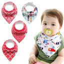 Baby wrap / bib - 4 pieces, pattern 11