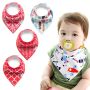 Baby wrap / bib - 4 pieces, pattern 11