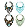 Baby wrap / bib - 4 pieces, pattern 12