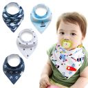 Baby wrap / bib - 4 pieces, pattern 13