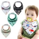 Baby wrap / bib - 4 pieces, pattern 17